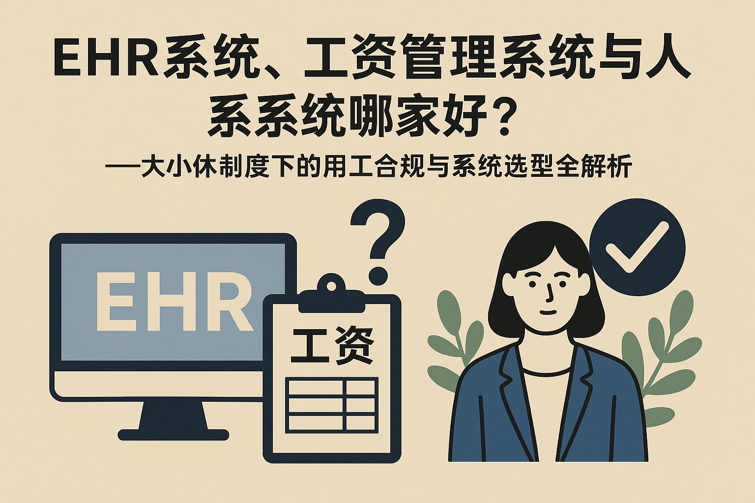 ehr系统、工资管理系统与人事系统哪家好？——大小休制度下的用工合规与系统选型全解析