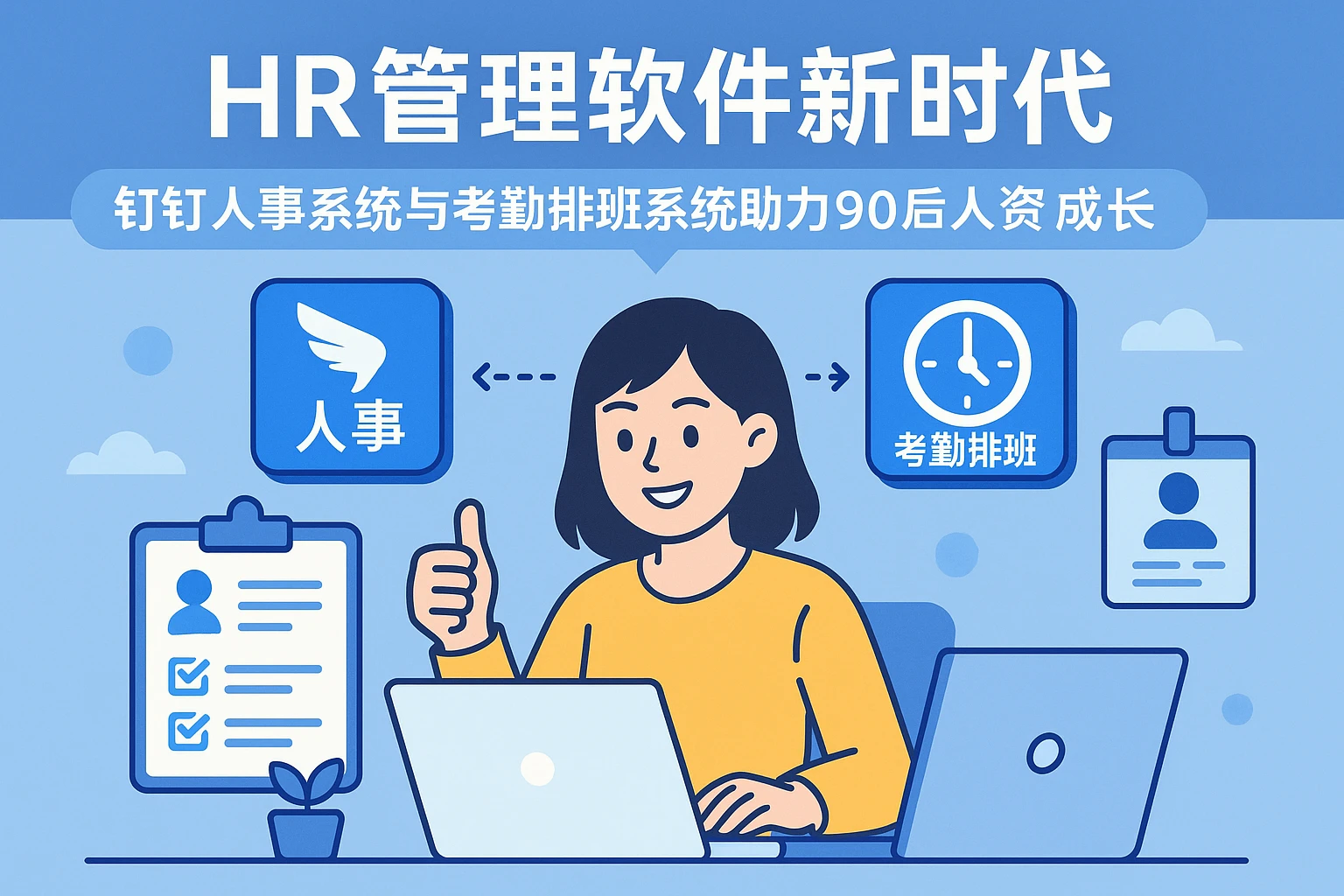HR管理软件新时代：钉钉人事系统与考勤排班系统助力90后人资成长