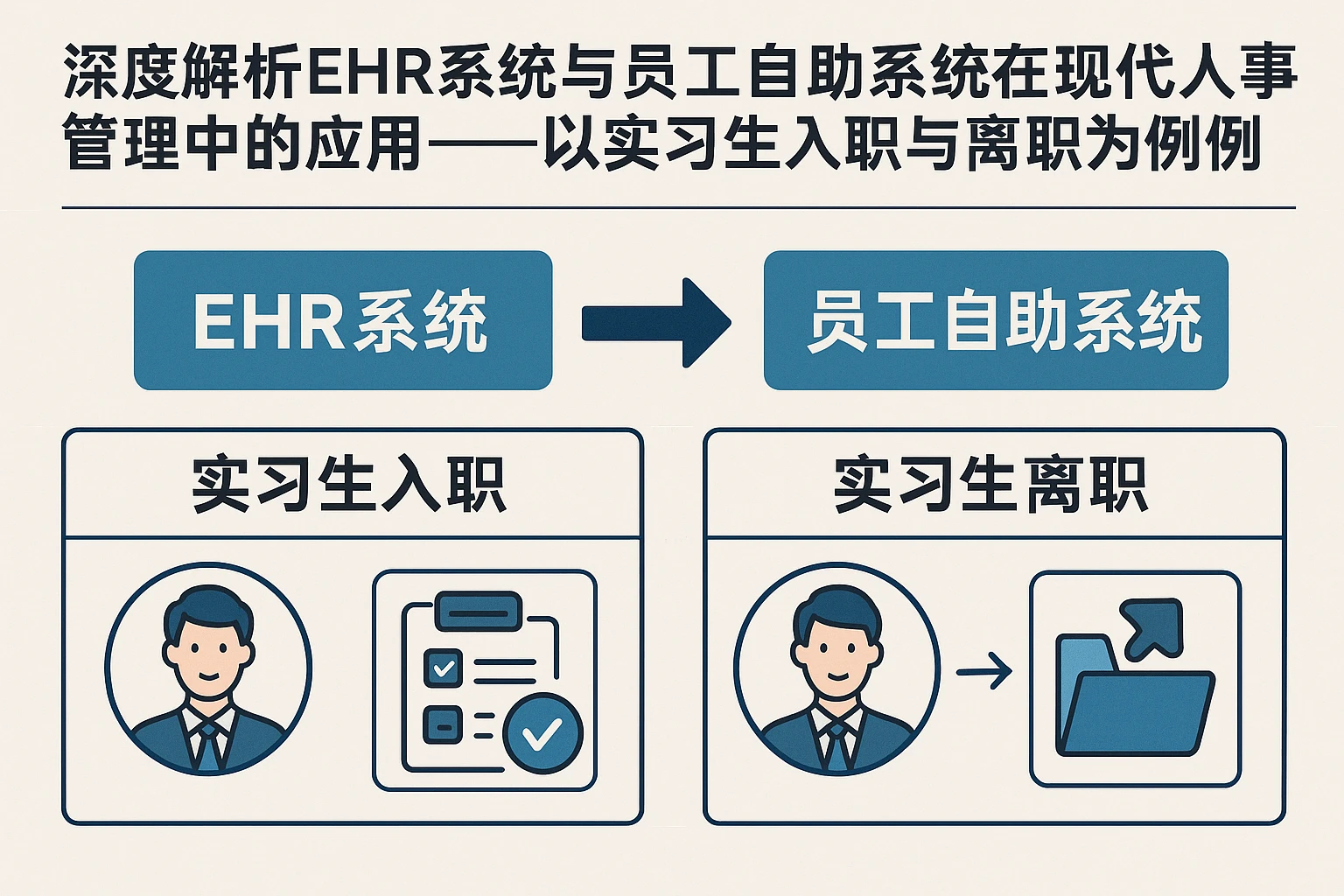 深度解析EHR系统与员工自助系统在现代人事管理中的应用——以实习生入职与离职为案例