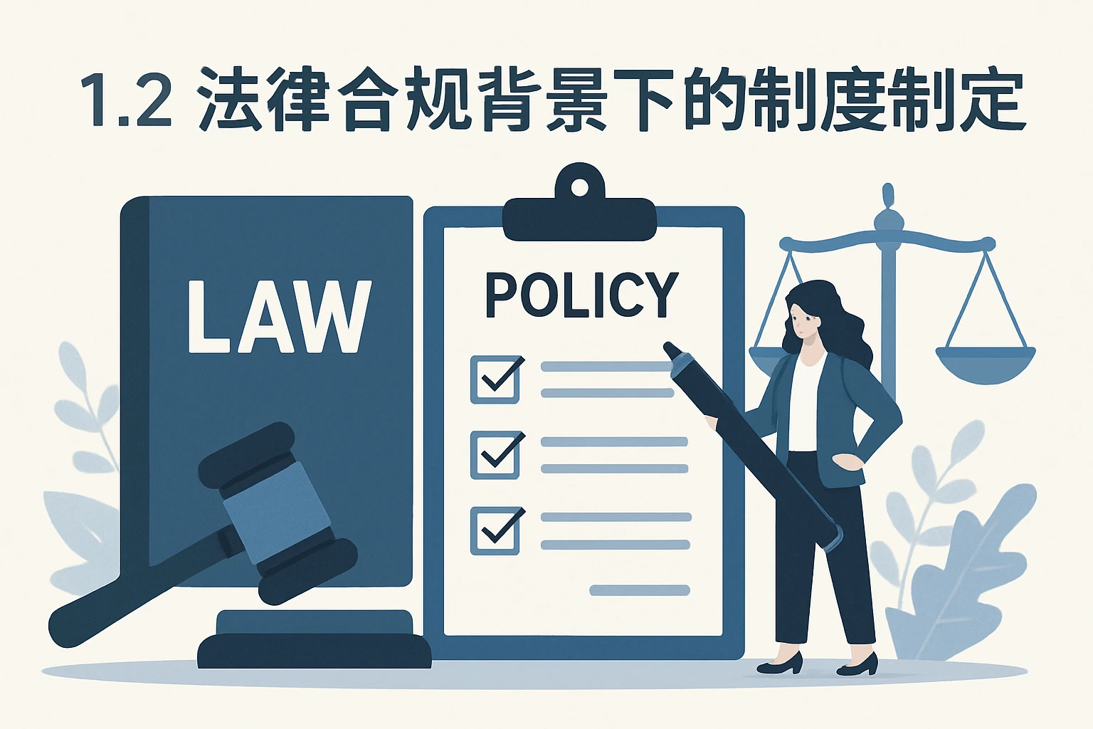 1.2 法律合规背景下的制度制定