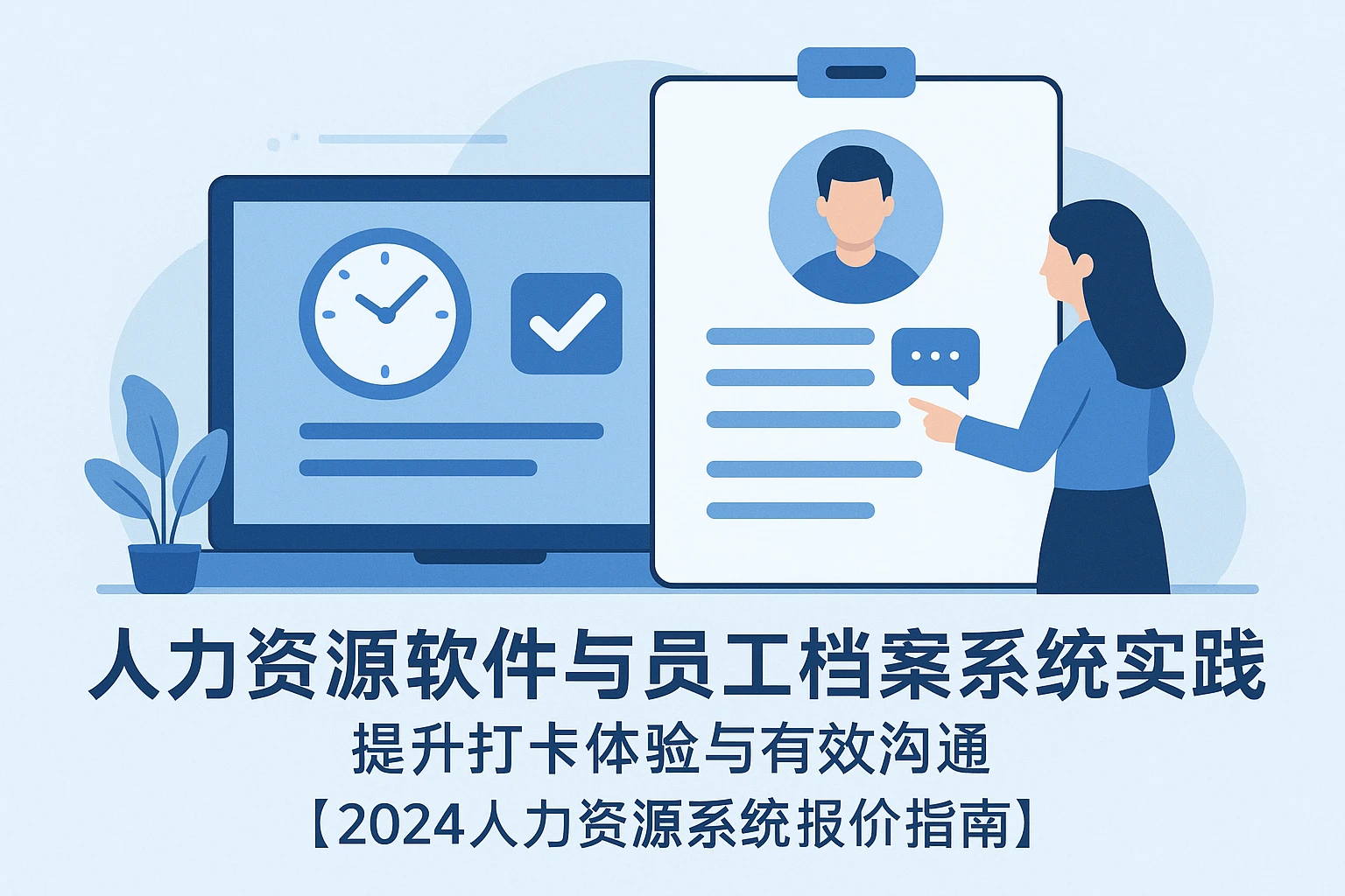 人力资源软件与员工档案系统实践：提升打卡体验与有效沟通【2024人力资源系统报价指南】