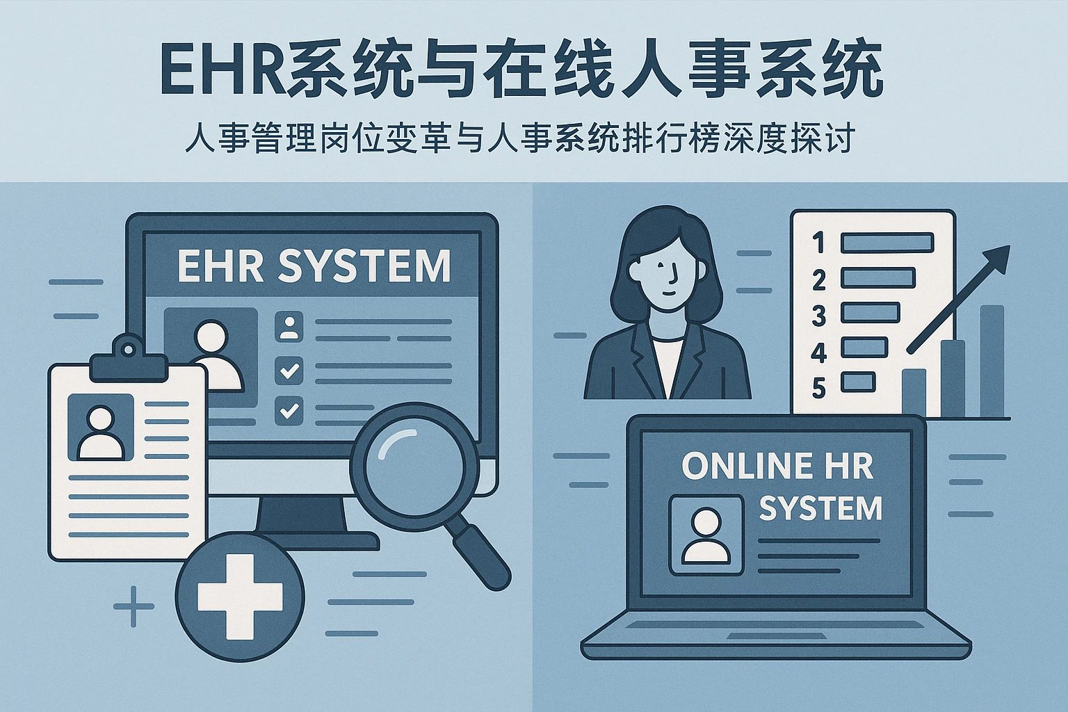 EHR系统与在线人事系统：人事管理岗位变革与人事系统排行榜深度探讨