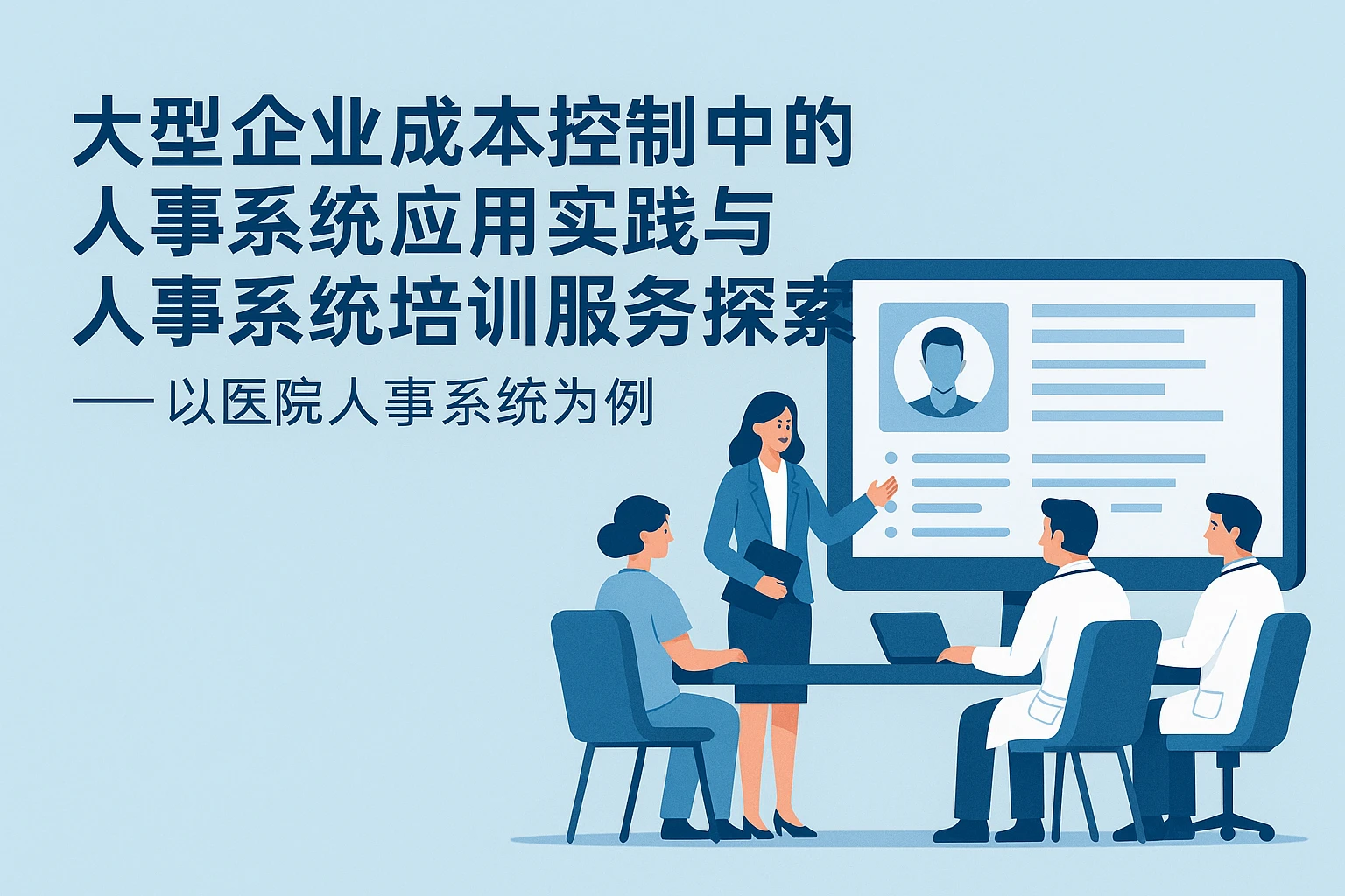 大型企业成本控制中的人事系统应用实践与人事系统培训服务探索——以医院人事系统为例