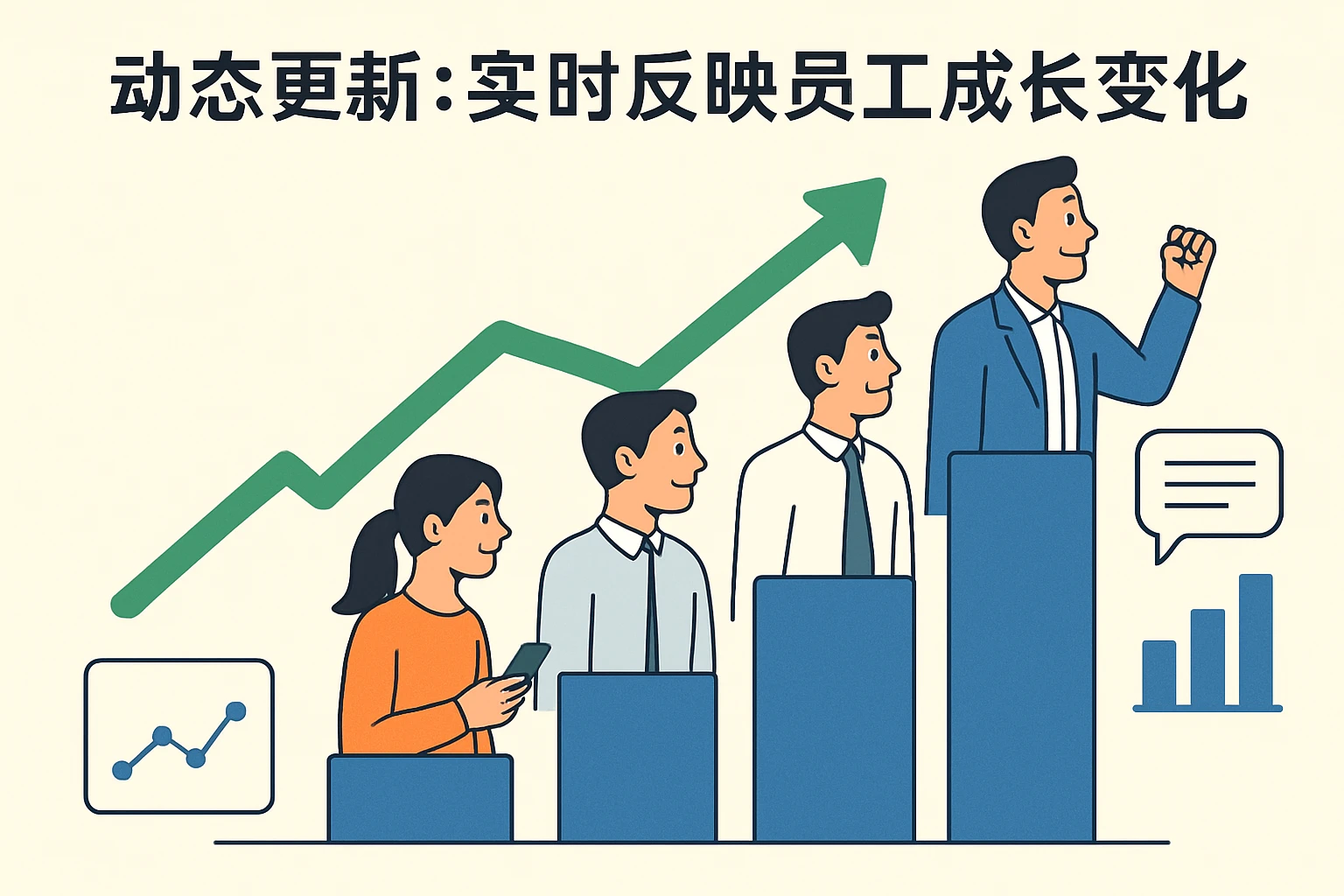 动态更新:实时反映员工成长与变化