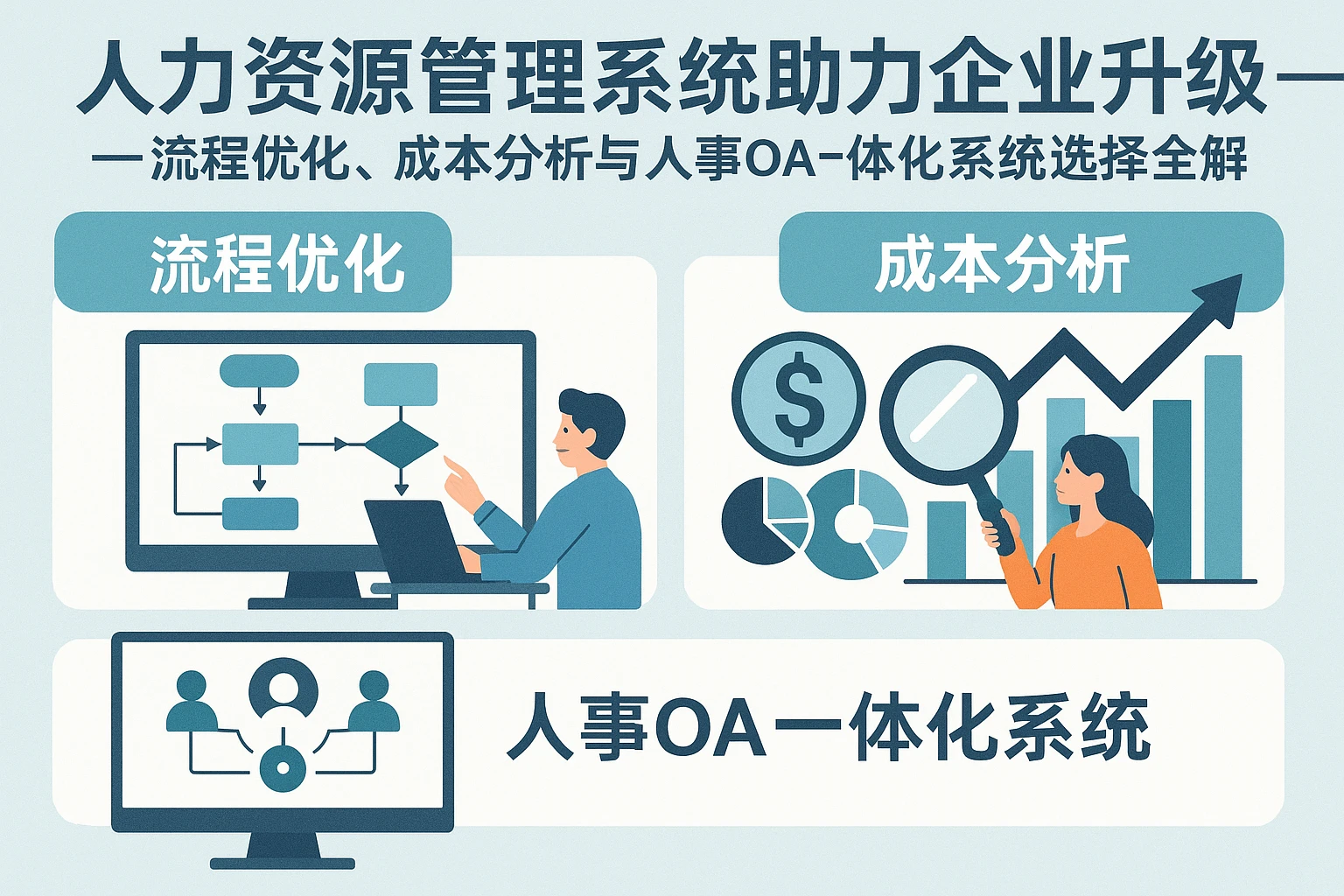 人力资源管理系统助力企业升级——流程优化、成本分析与人事OA一体化系统选择全解