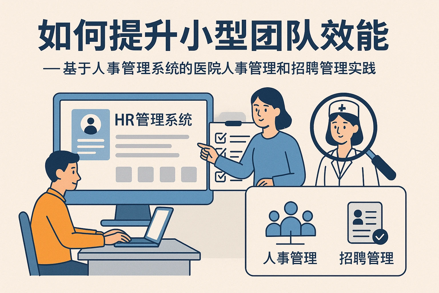如何提升小型团队效能——基于人事管理系统的医院人事管理和招聘管理实践