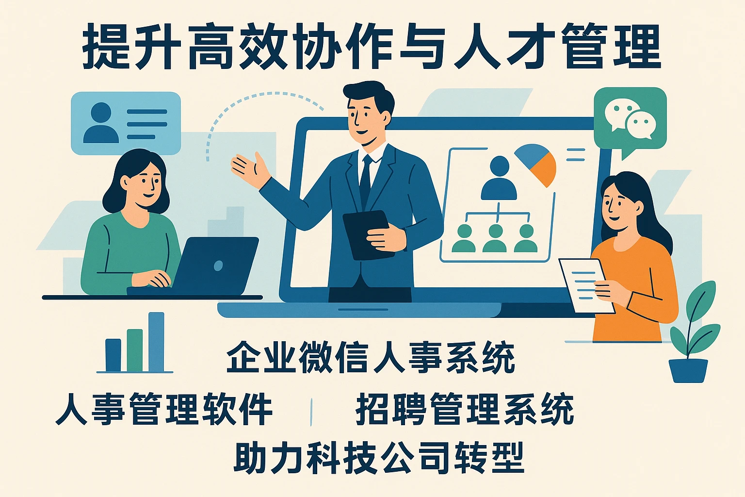 提升高效协作与人才管理：人事管理软件、企业微信人事系统及招聘管理系统助力科技公司转型