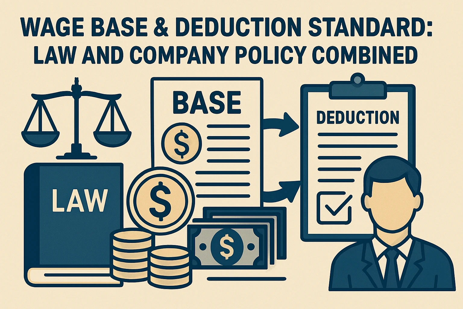 工资基数与扣款标准:法律与企业制度的结合