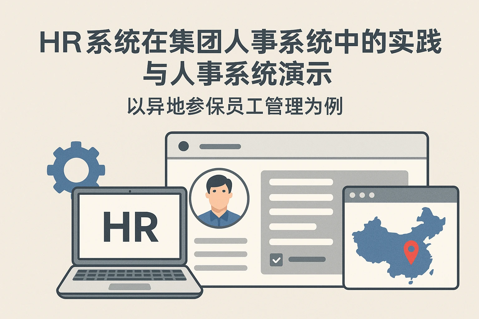 HR系统在集团人事系统中的实践与人事系统演示——以异地参保员工管理为例