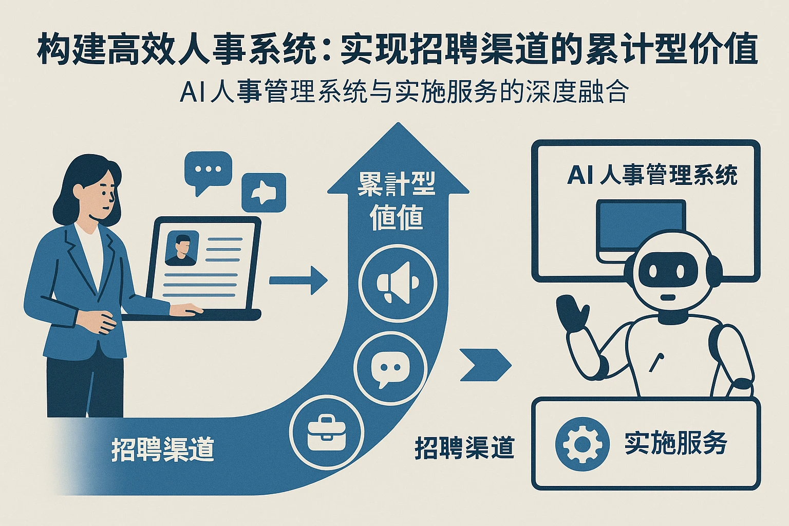 构建高效人事系统：实现招聘渠道的累计型价值——AI人事管理系统与实施服务的深度融合