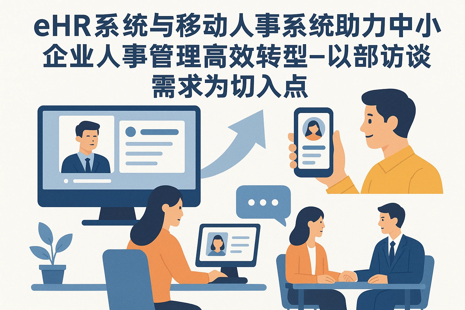 eHR系统与移动人事系统助力中小企业人事管理高效转型——以部门访谈需求为切入点