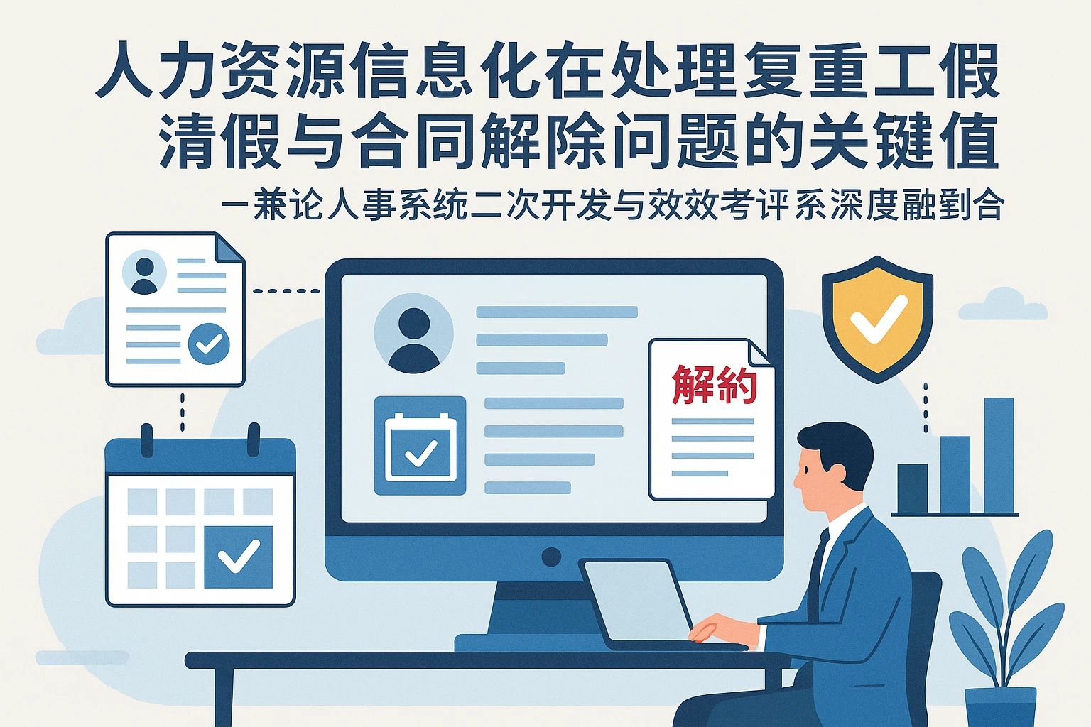 人力资源信息化系统在处理复杂员工请假与合同解除问题中的关键价值 —— 兼论人事系统二次开发与绩效考评系统的深度融合