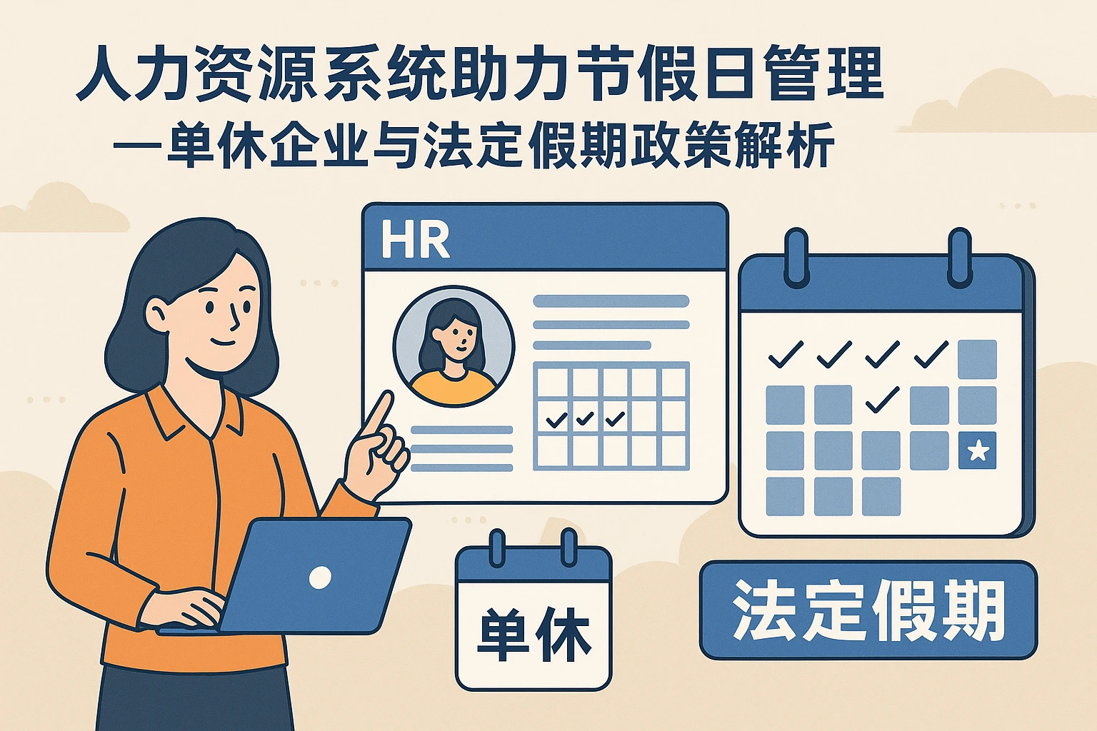 人力资源系统助力节假日管理——单休企业与法定假期政策解析