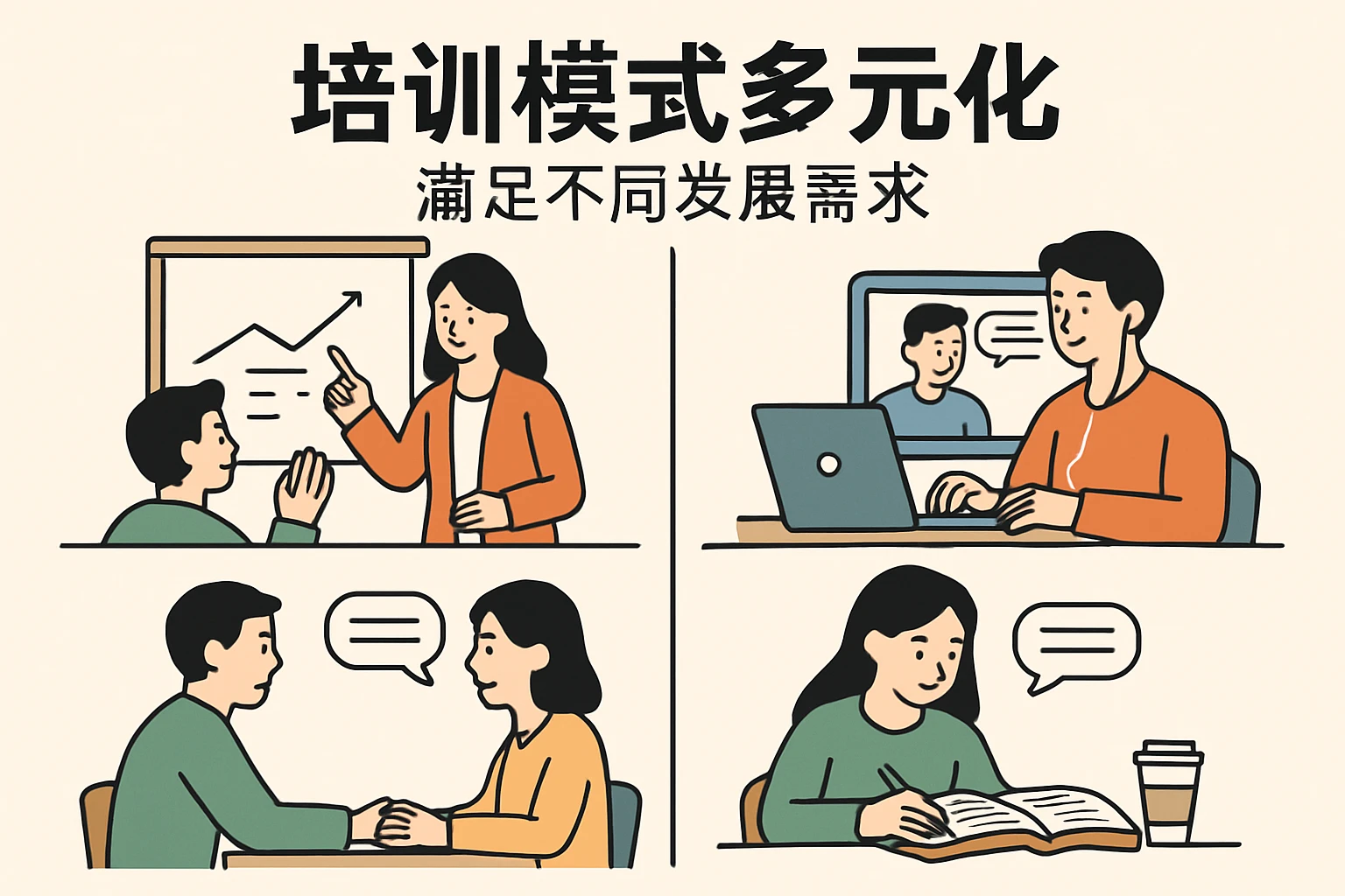 培训模式多元化，满足不同发展需求