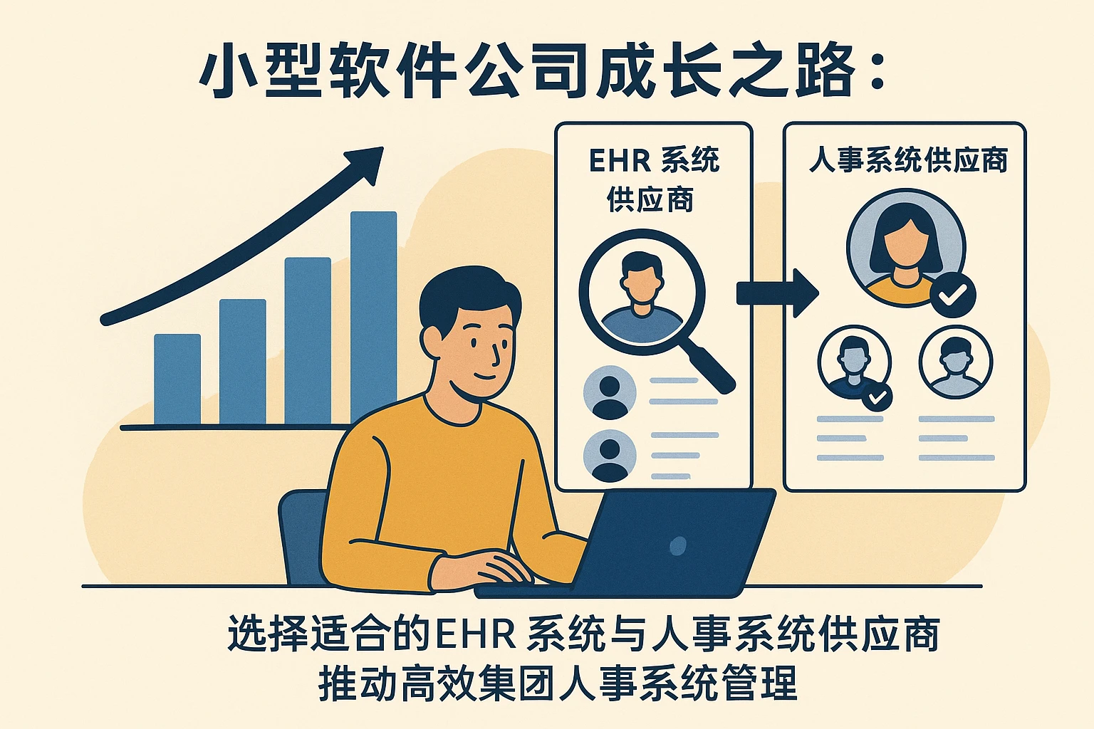小型软件公司成长之路：选择适合的EHR系统与人事系统供应商推动高效集团人事系统管理