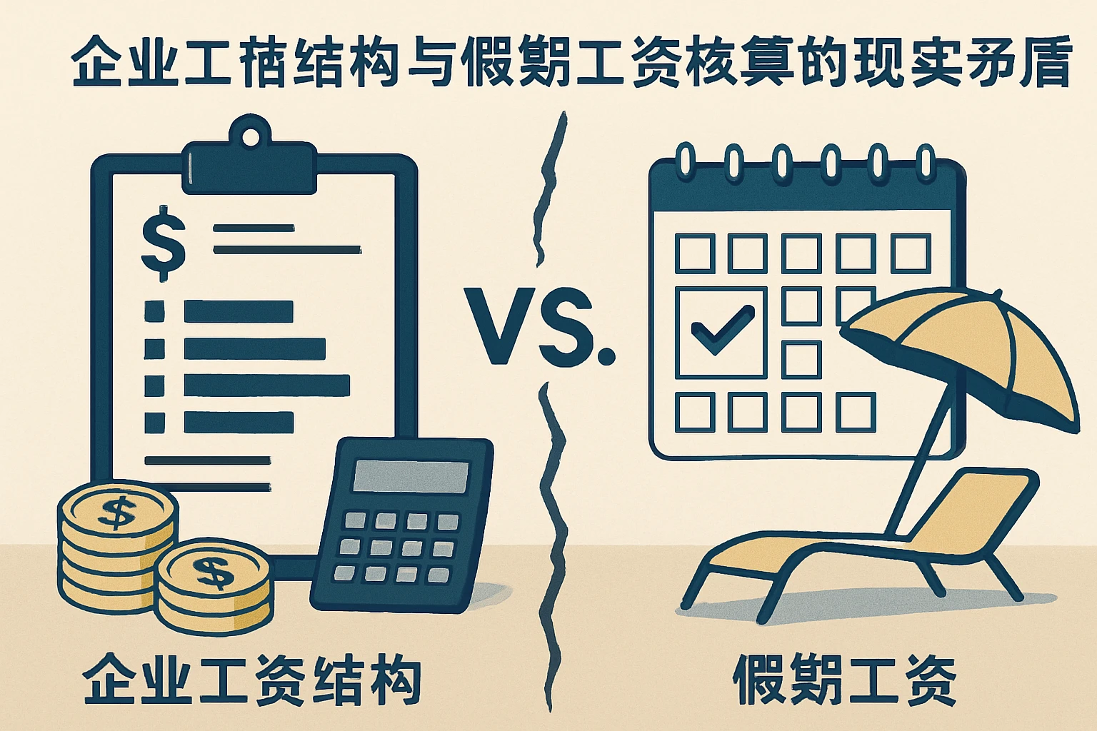 企业工资结构与假期工资核算的现实矛盾