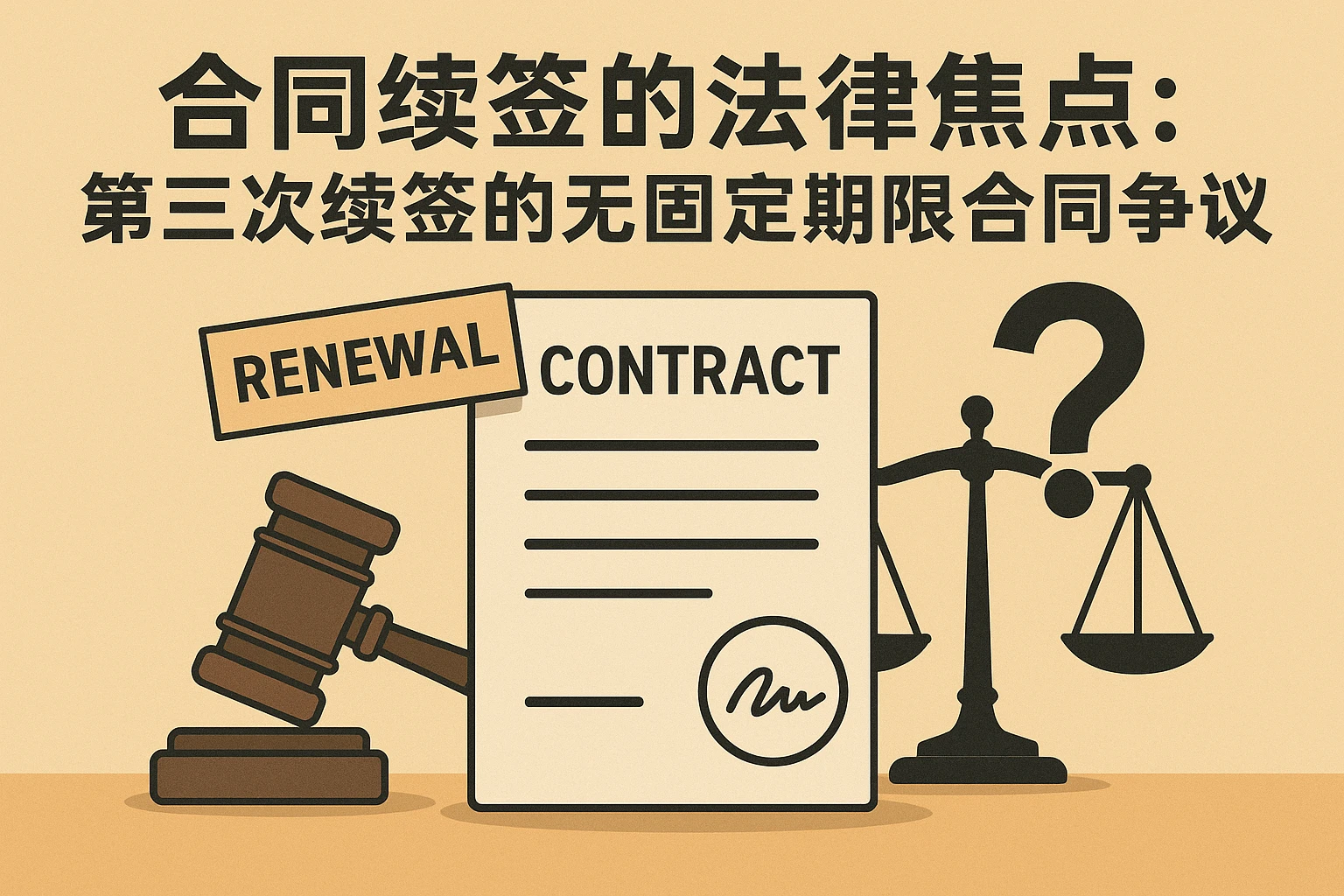 合同续签的法律焦点：第三次续签的无固定期限合同争议