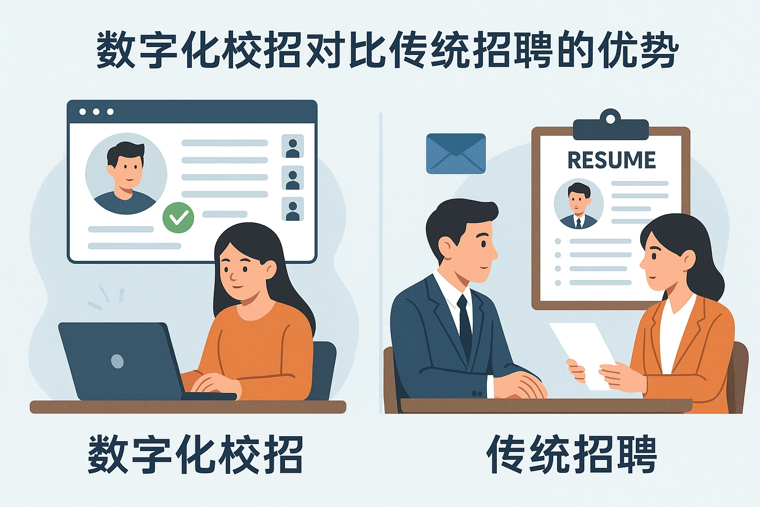 数字化校招对比传统招聘的优势