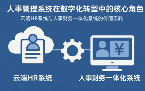 人事管理系统在数字化转型中的核心角色：云端HR系统与人事财务一体化系统的价值实践