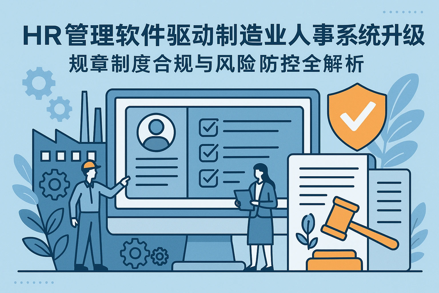 HR管理软件驱动制造业人事系统升级：规章制度合规与风险防控全解析