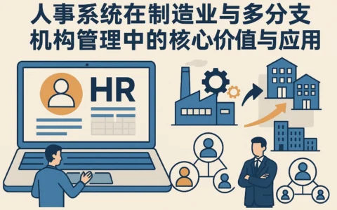 人事系统在制造业与多分支机构管理中的核心价值与应用解析