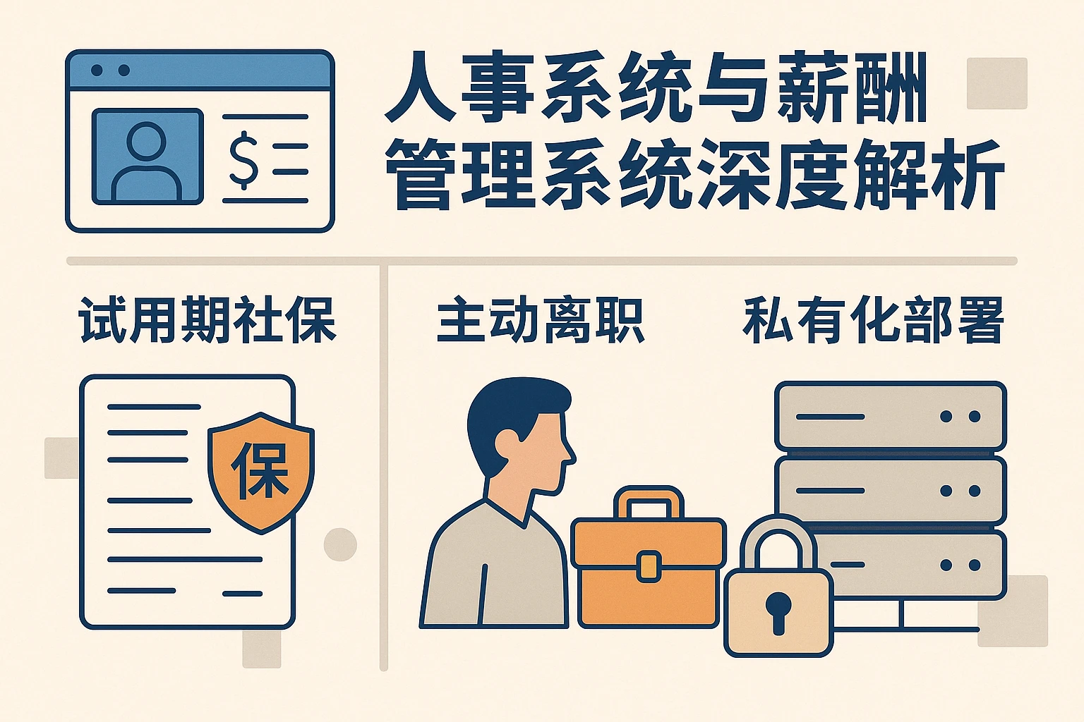 人事系统与薪酬管理系统深度解析：试用期社保、主动离职与私有化部署的全景洞察