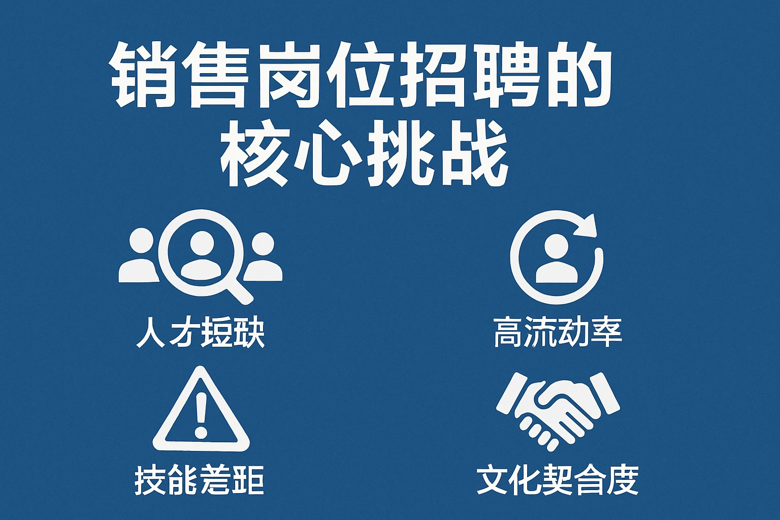 销售岗位招聘的核心挑战