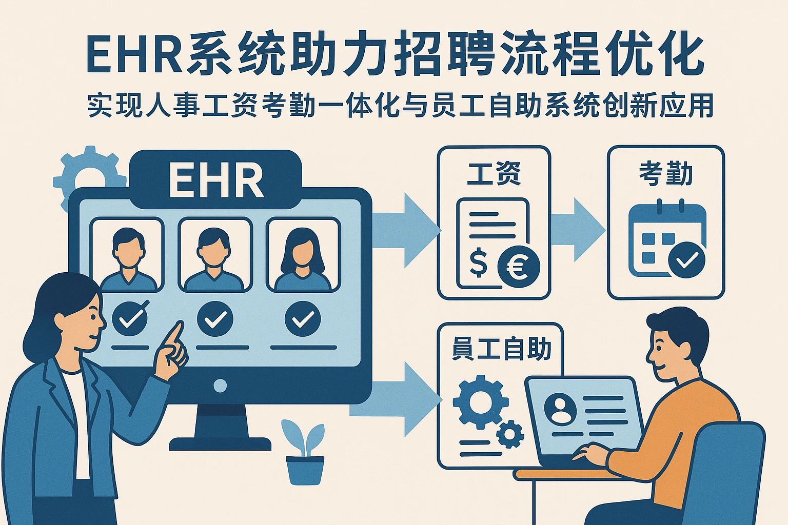 ehr系统助力招聘流程优化——实现人事工资考勤一体化与员工自助系统创新应用