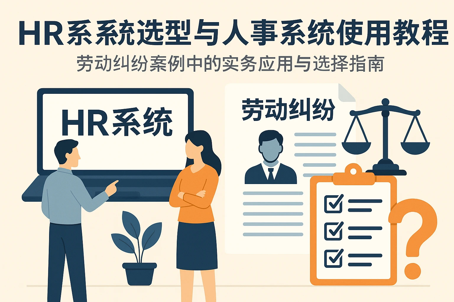 HR系统选型与人事系统使用教程：劳动纠纷案例中的实务应用与选择指南