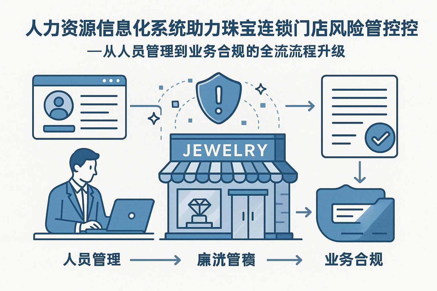 人力资源信息化系统助力珠宝连锁门店风险管控——从人员管理到业务合规的全流程升级