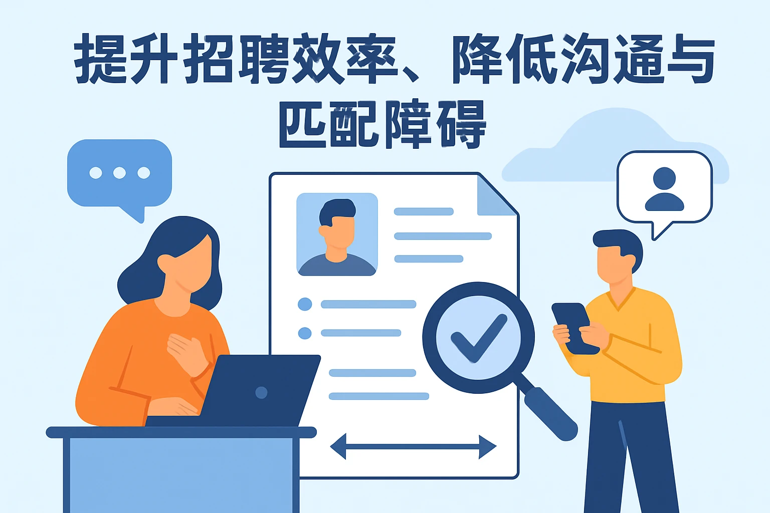 提升招聘效率，降低沟通与匹配障碍