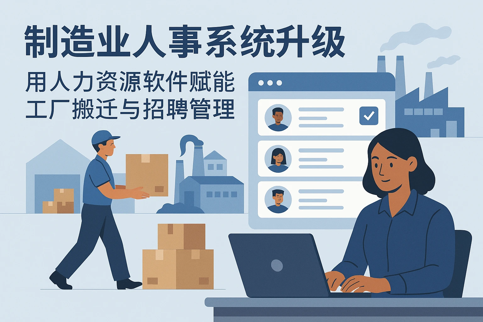 制造业人事系统升级：用人力资源软件赋能工厂搬迁与招聘管理