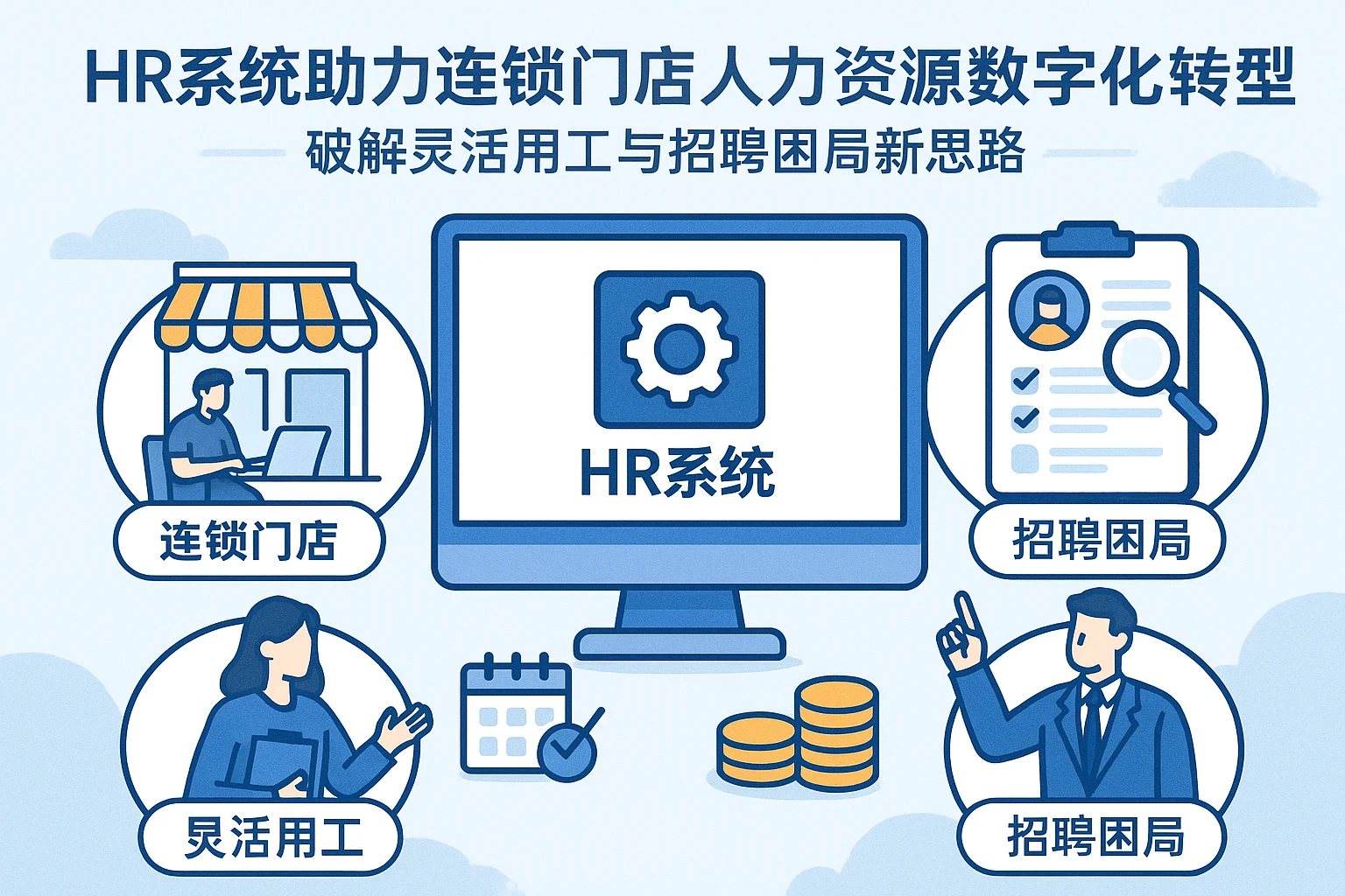 人事系统助力连锁门店人力资源数字化转型——破解灵活用工与招聘困局新思路
