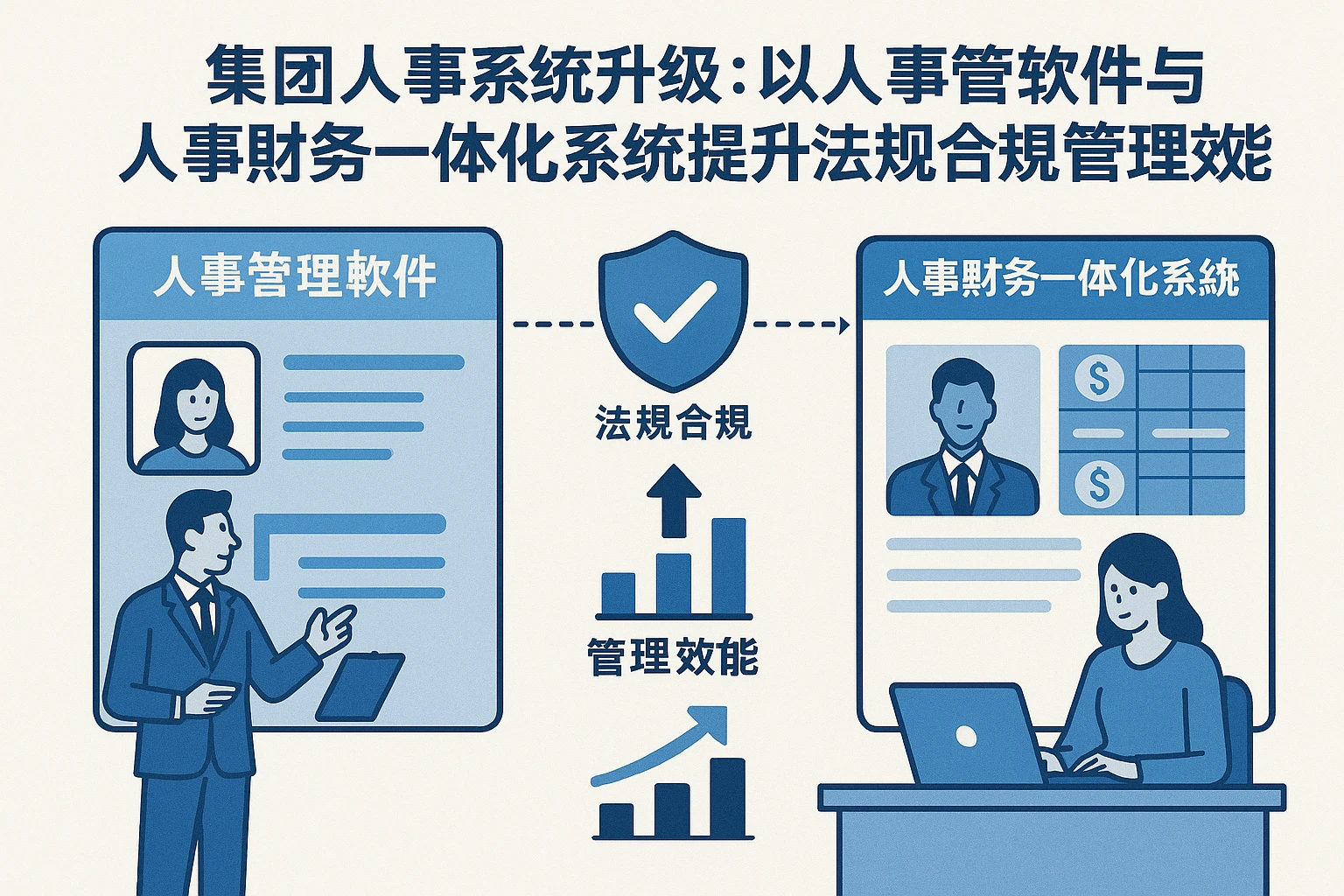 集团人事系统升级：以人事管理软件与人事财务一体化系统提升法规合规和管理效能