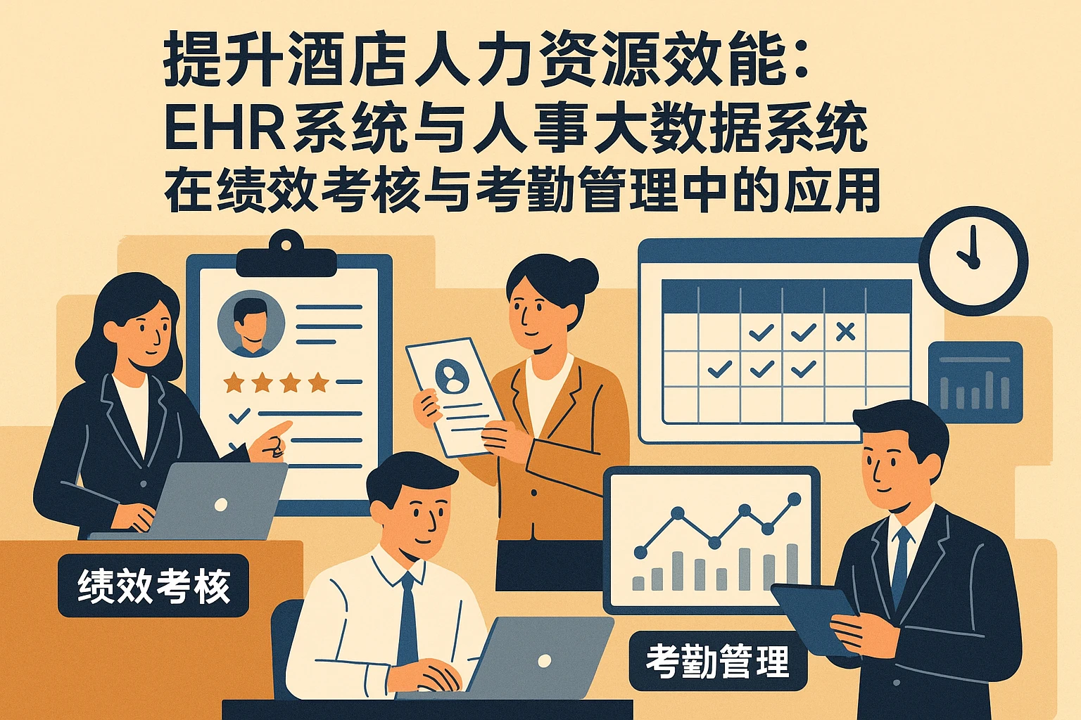 提升酒店人力资源效能：EHR系统与人事大数据系统在绩效考核与考勤管理中的应用