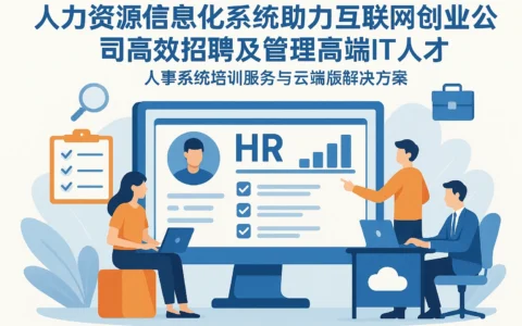 人力资源信息化系统助力互联网创业公司高效招聘及管理高端IT人才——聚焦人事系统培训服务与云端版解决方案