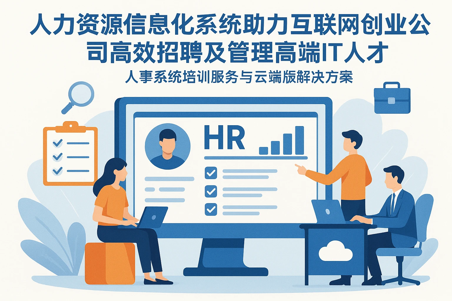 人力资源信息化系统助力互联网创业公司高效招聘及管理高端IT人才——聚焦人事系统培训服务与云端版解决方案