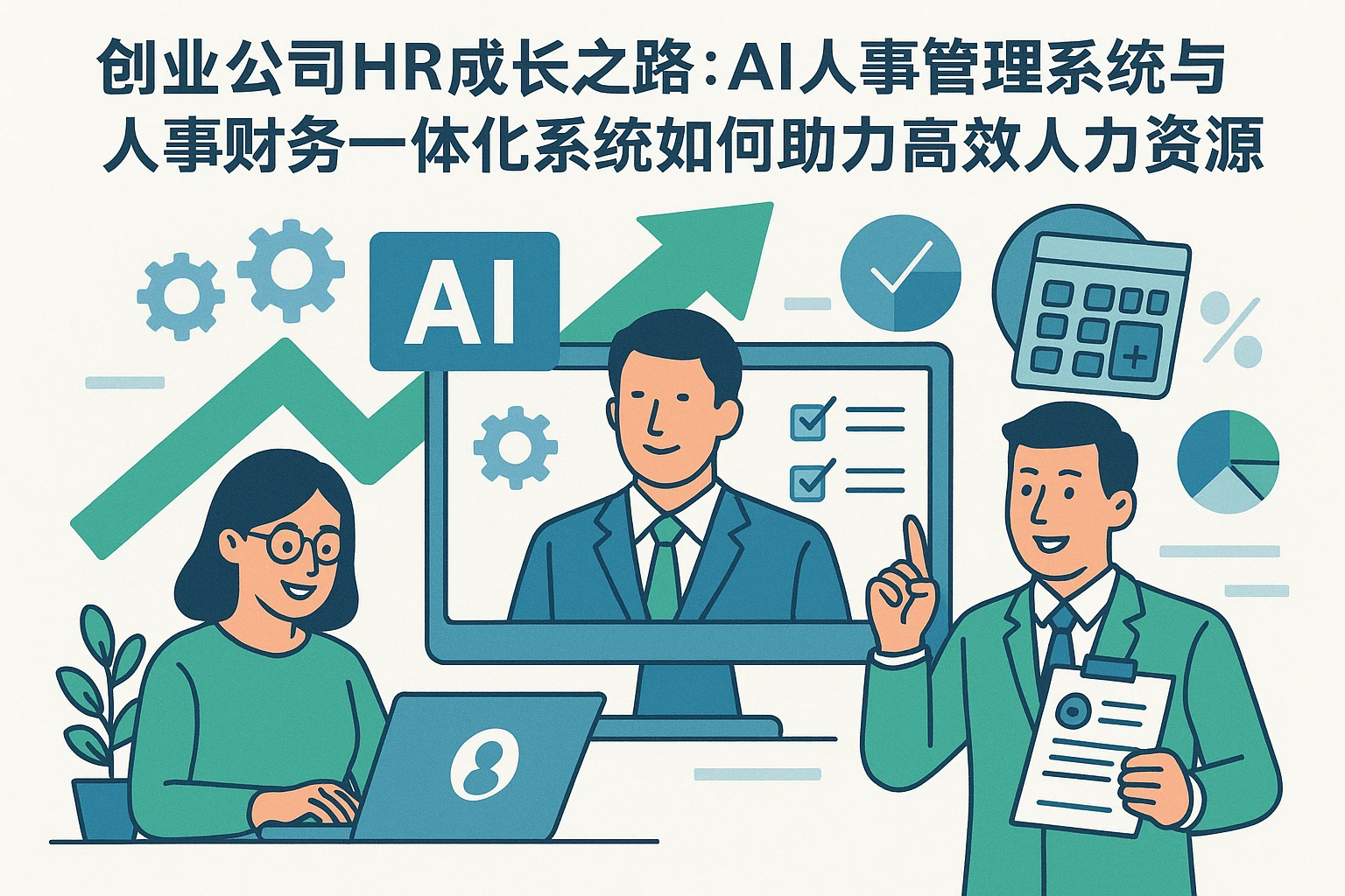 创业公司HR成长之路：AI人事管理系统与人事财务一体化系统如何助力高效人力资源管理