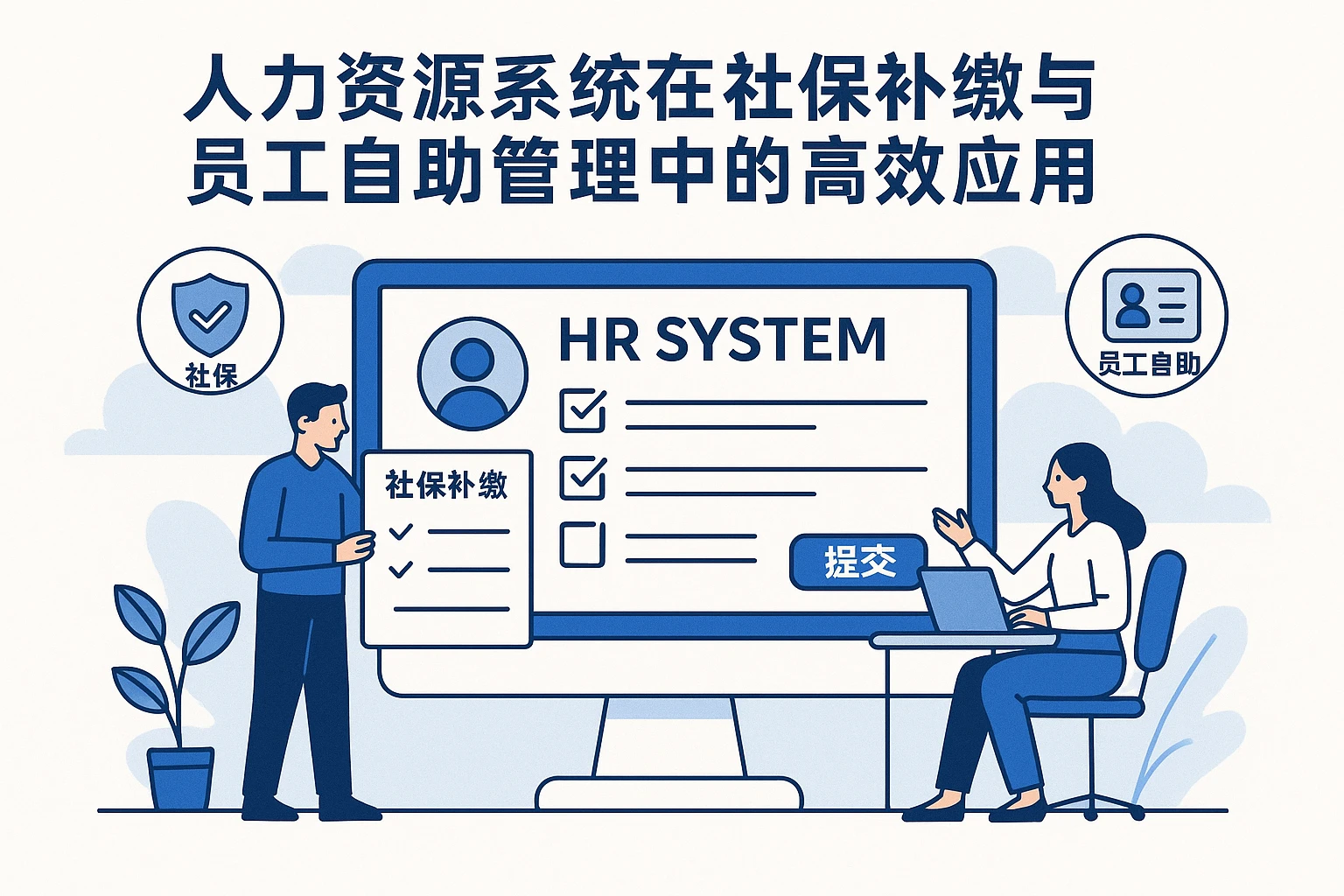 人力资源系统在社保补缴与员工自助管理中的高效应用