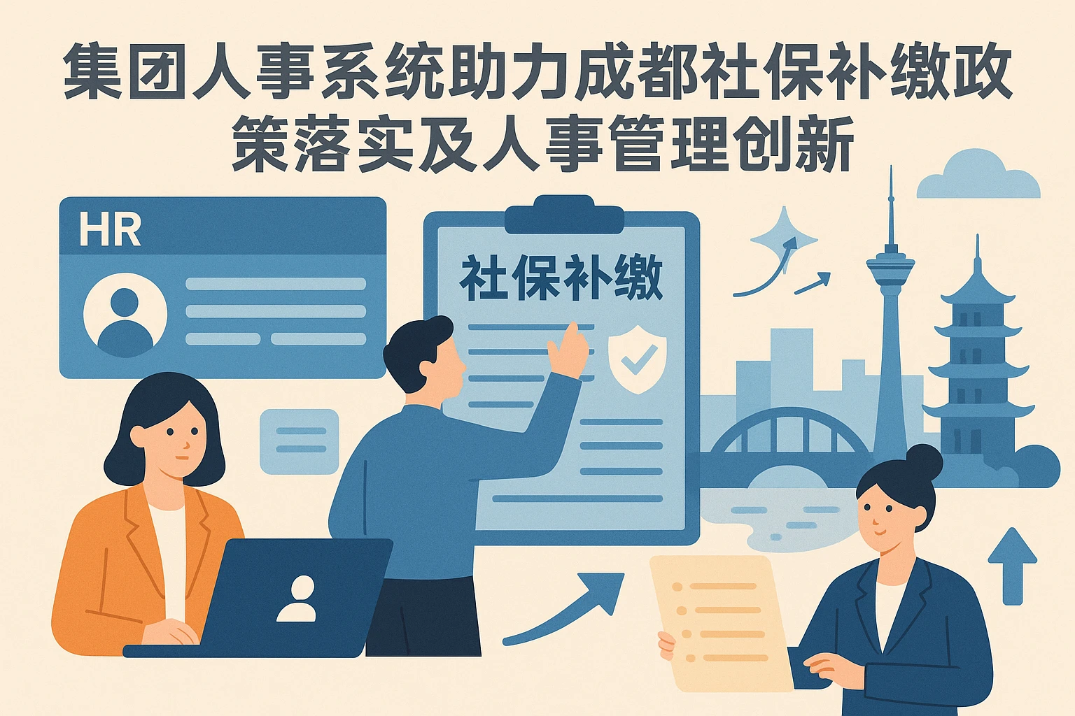 集团人事系统助力成都社保补缴政策落实及人事管理创新