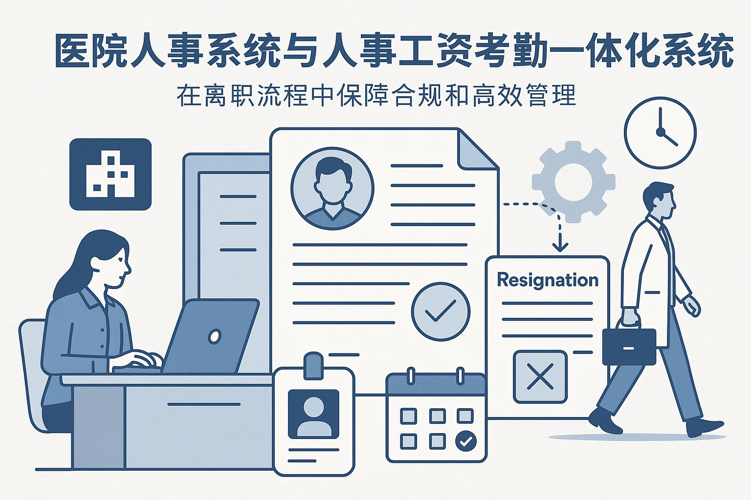 医院人事系统与人事工资考勤一体化系统：在离职流程中保障合规和高效管理