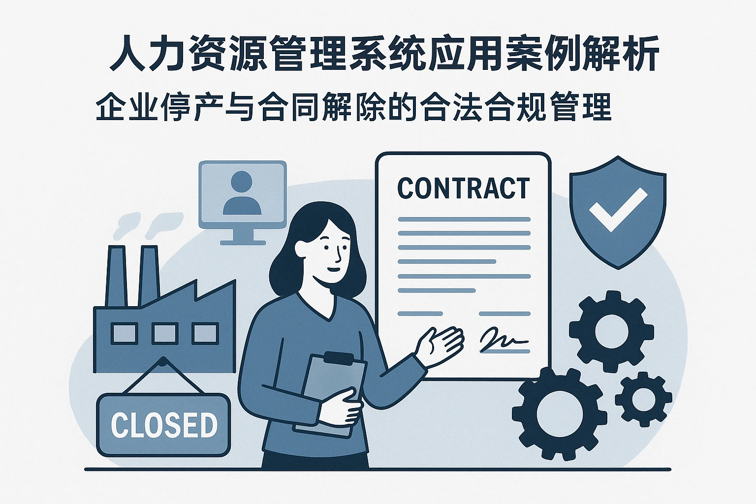 人力资源管理系统应用案例解析：企业停产与合同解除的合法合规管理