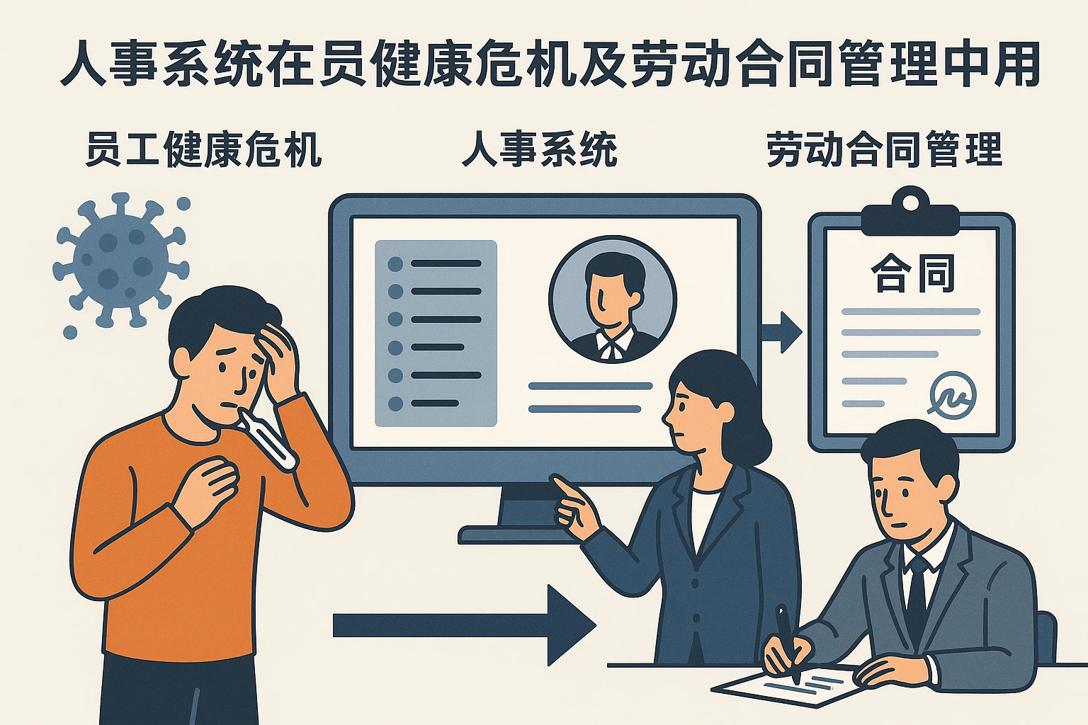 人事系统在员工健康危机及劳动合同管理中的应用