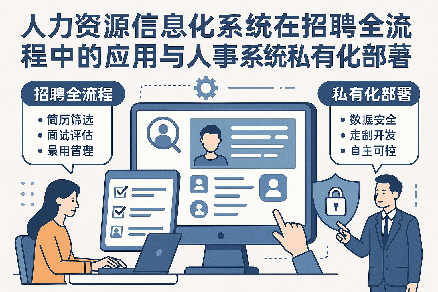 人力资源信息化系统在招聘全流程中的应用与人事系统私有化部署优势