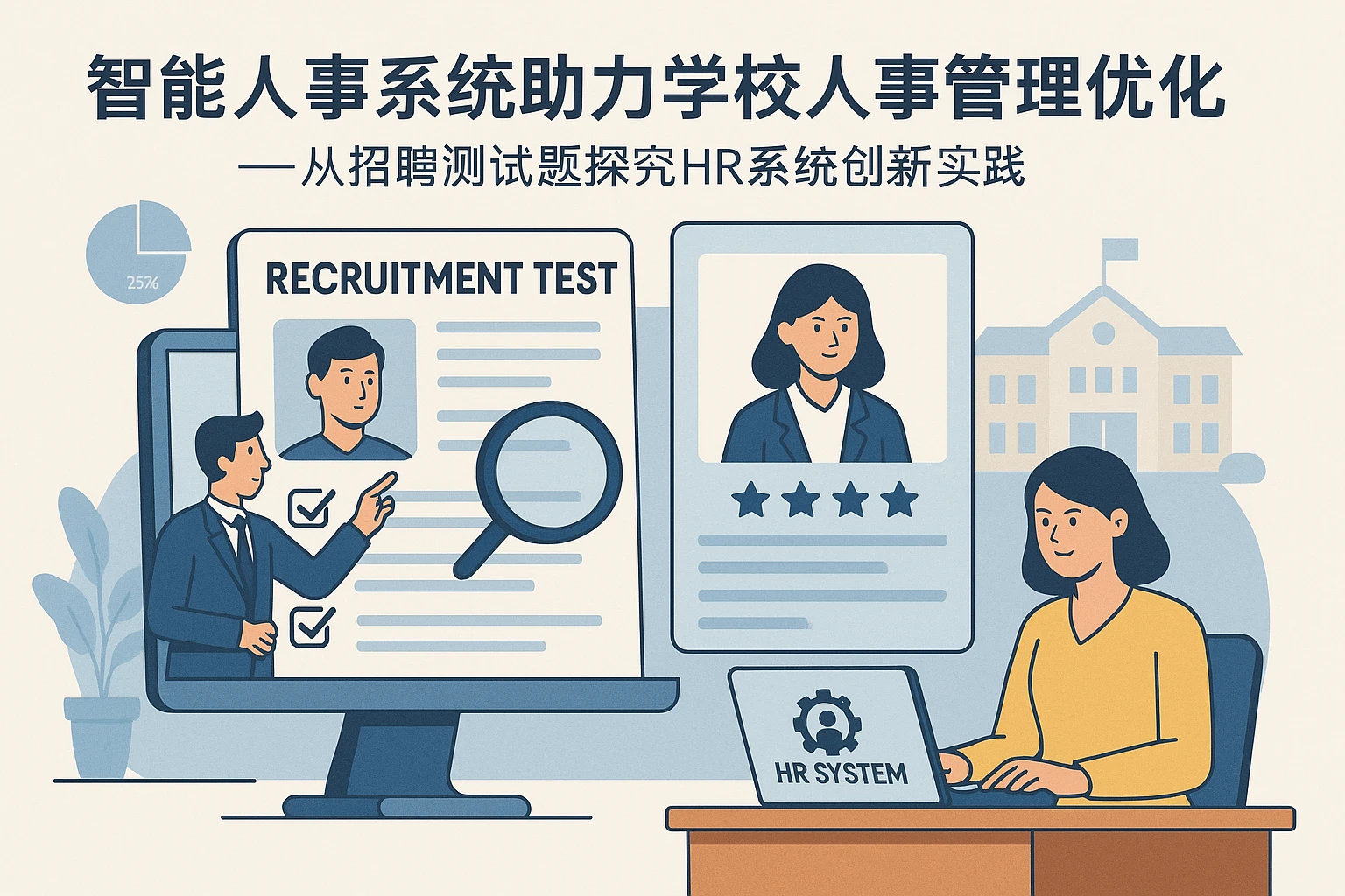 智能人事系统助力学校人事管理优化——从招聘测试题探究HR系统创新实践