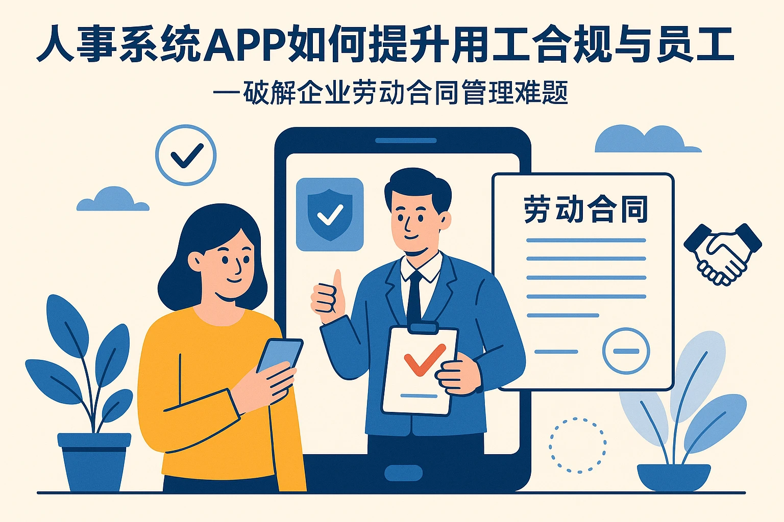 人事系统APP如何提升用工合规与员工信任——破解企业劳动合同管理难题