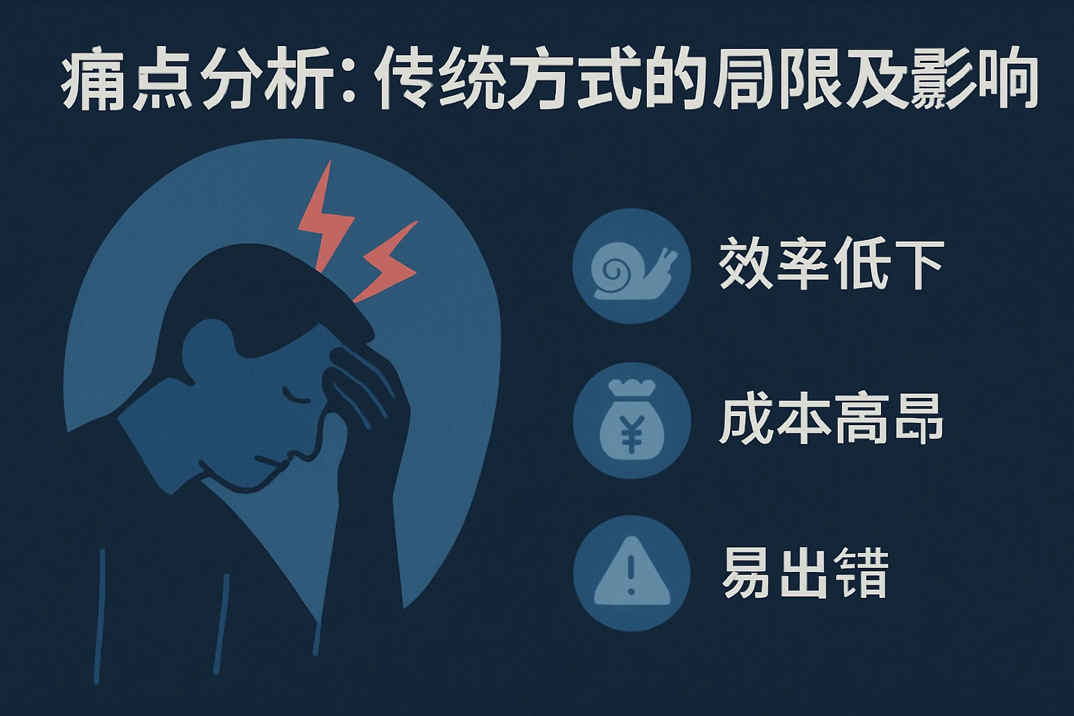 痛点分析：传统方式的局限及影响