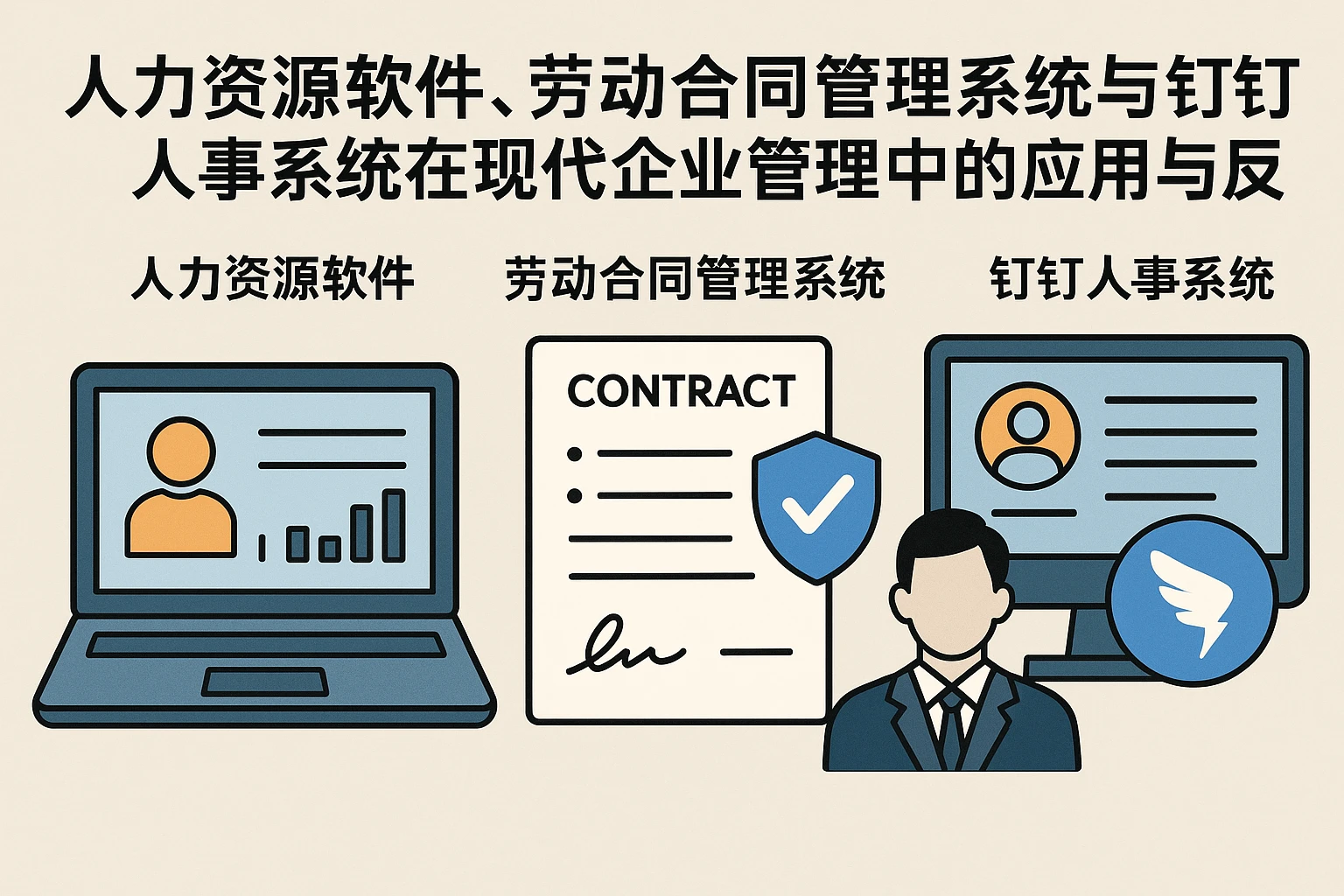 人力资源软件、劳动合同管理系统与钉钉人事系统在现代企业管理中的应用与反思