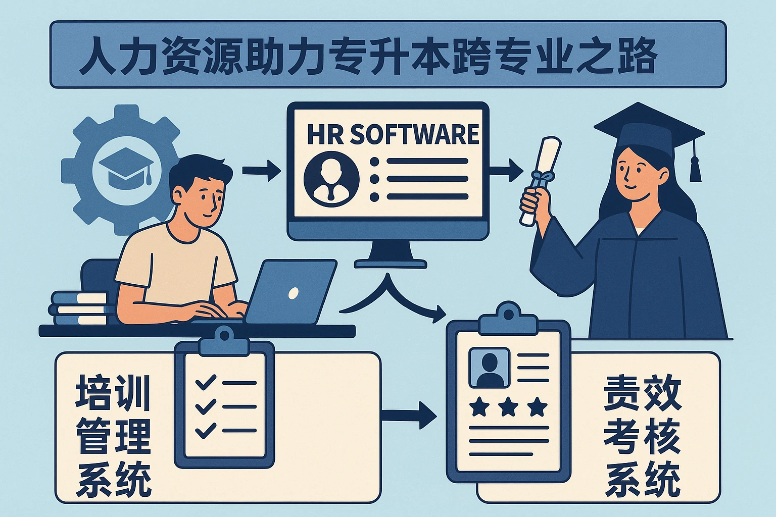 人力资源软件助力专升本跨专业之路：培训管理系统与绩效考核系统的应用解析