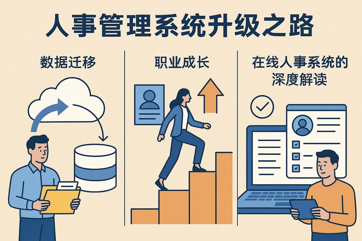 人事管理系统升级之路：数据迁移、职业成长与在线人事系统的深度解读